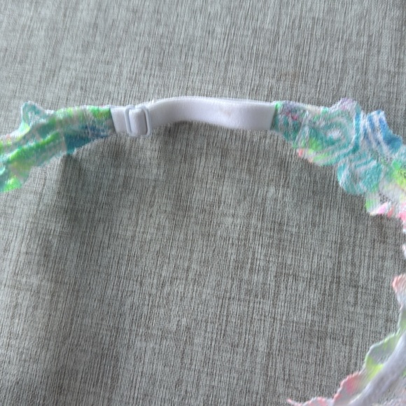 Victoria’s Secret Pink Colorful Halter Neck Underwire Bra Size Medium - Picture 4 of 7